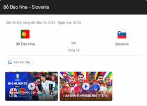 Phong độ gần đây của cặp đội Bồ Đào Nha vs Slovenia